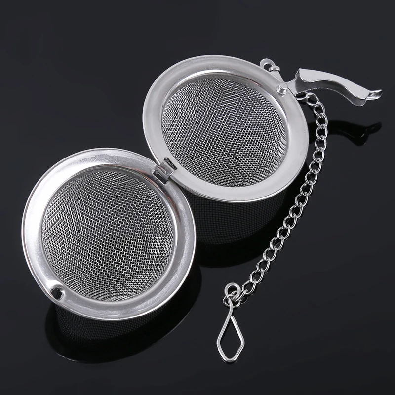 Durable Silver Reusable Stainless Mesh Herbal Ball Tea Spice Strainer Teakettle Locking Filter Infuser 773775 | Дом и сад