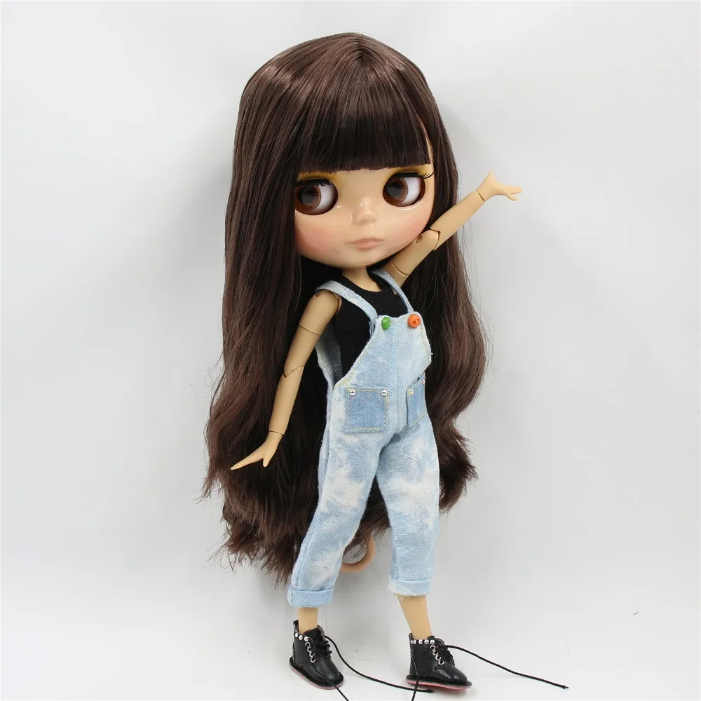 Ледяная кукла DBS Blyth 1/6 bjd коричневая кожа для суставов тела коричневые волосы с