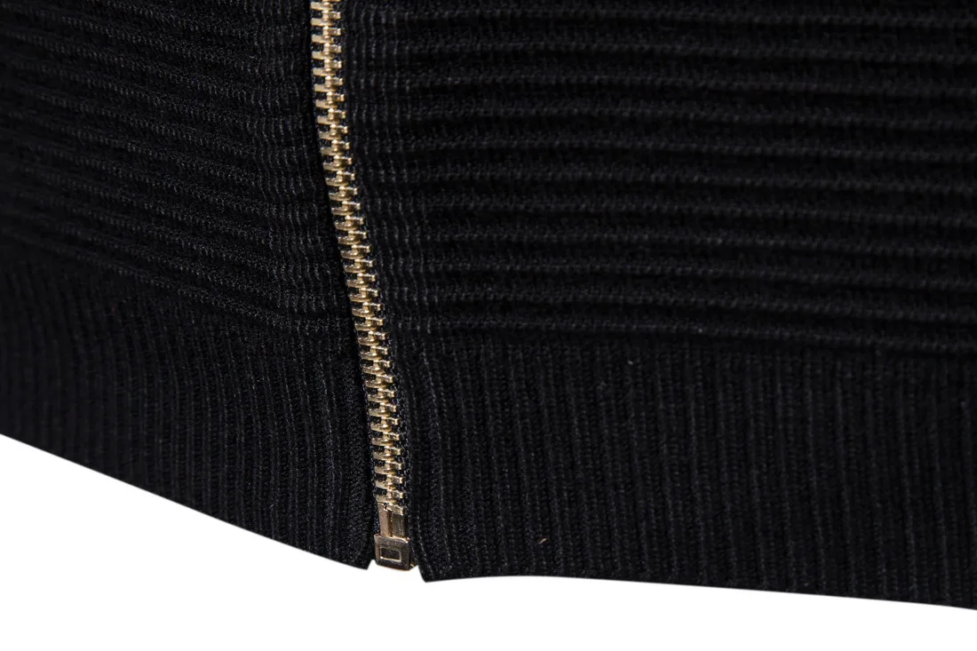 Sweater Cardigan Men 2018 Male Brand Casual Slim Sweaters England Fashion Black Gray Hedging Zipper Men'S |