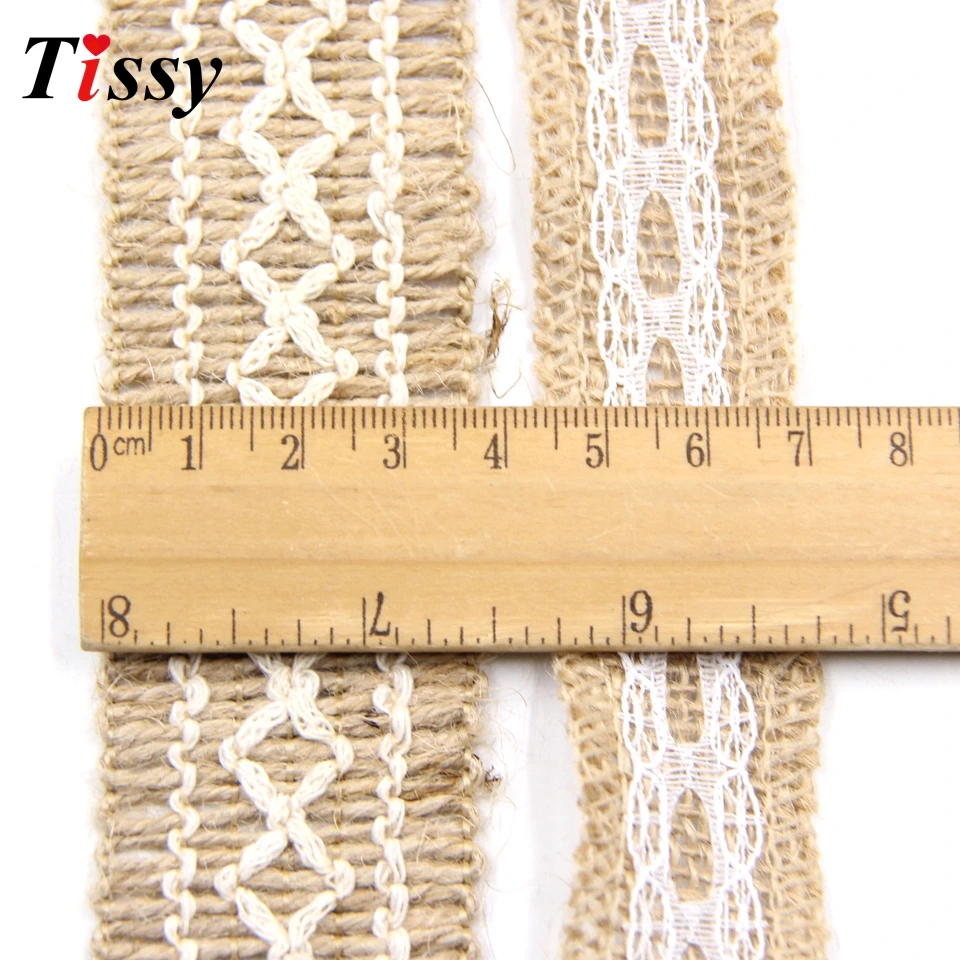 5M/Lot Jute Burlap Rolls Hessian Ribbon Lace Rustic Vintage DIY Ornament Home Garden Wedding Party Decoration Supplies | Дом и сад