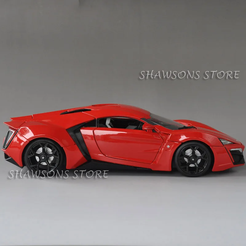 No Box JADA литой металл модель автомобиля игрушка 1:18 Lykan HyperSport миниатюрная копия коллекция - Цвет: No Box