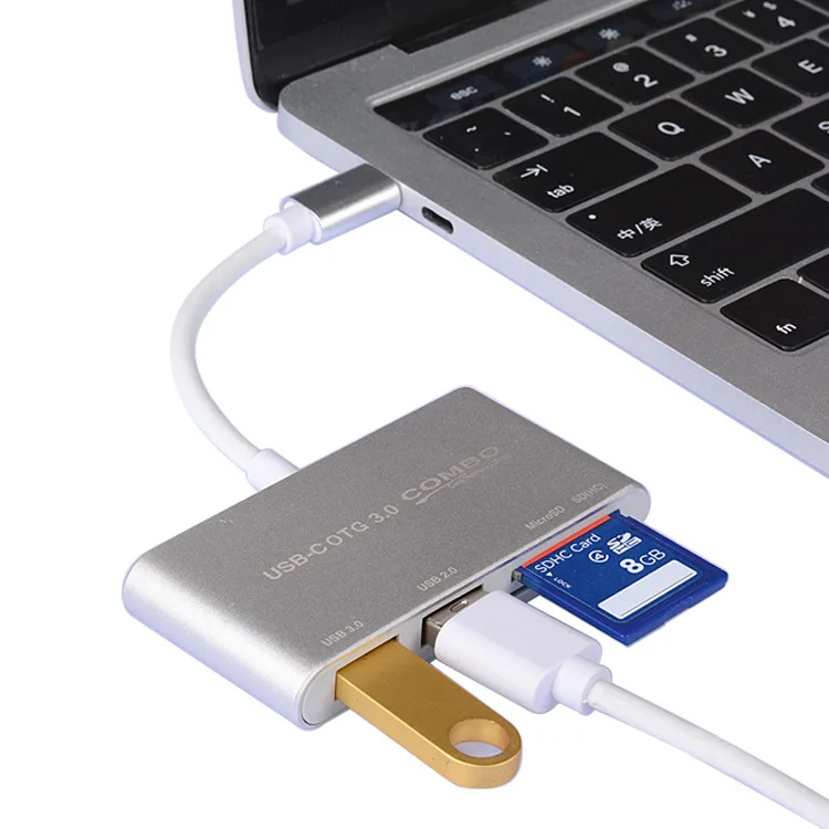 5в1 type C OTG кард-ридер USB 3,0 USB2.0 концентратор TF SD карта писатель для MACBOOK ноутбук для huawei samsung Android телефон