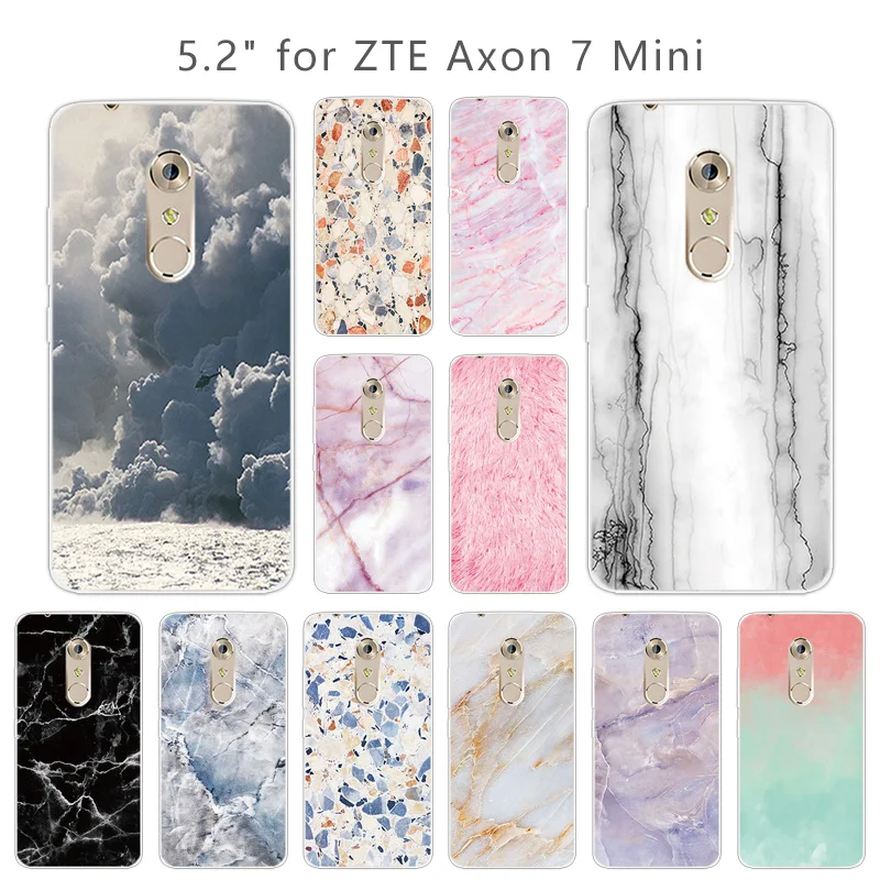 5 2 дюйма для ZTE Axon 7 мини чехлы телефонов прозрачный мягкий силиконовый чехол на