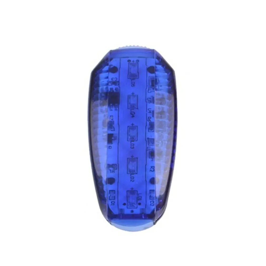 Blue USB Li-po аккумулятор Перезаряжаемый дорожный горный велосипед велосипедный зажим Водонепроницаемый Предупреждение ющий задний светильник для бега - Цвет: Blue