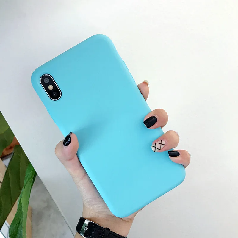 Однотонный жидкий силиконовый чехол ярких цветов для iPhone XR Xs Max X R 10, гелевый резиновый чехол для телефона, защитный чехол s Shell Coque - Цвет: yym4