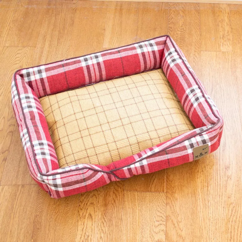 Охлаждающий коврик для летних питомцев термостойкая подстилка из ротанга собак