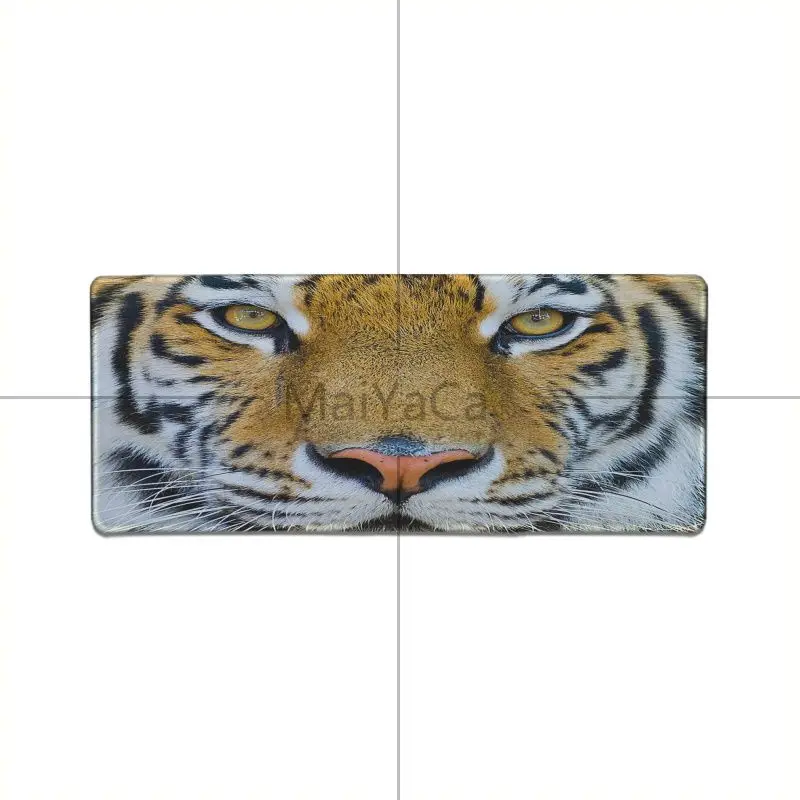 Lock Edge 30x80cm MaiYaCa Лидер продаж потрясающее животное, Лев, тигр прочный Настольный коврик для мыши геймер мягкий резиновый Профессиональный игровой коврик для мыши компьютер - Цвет: Lock Edge 30x80cm