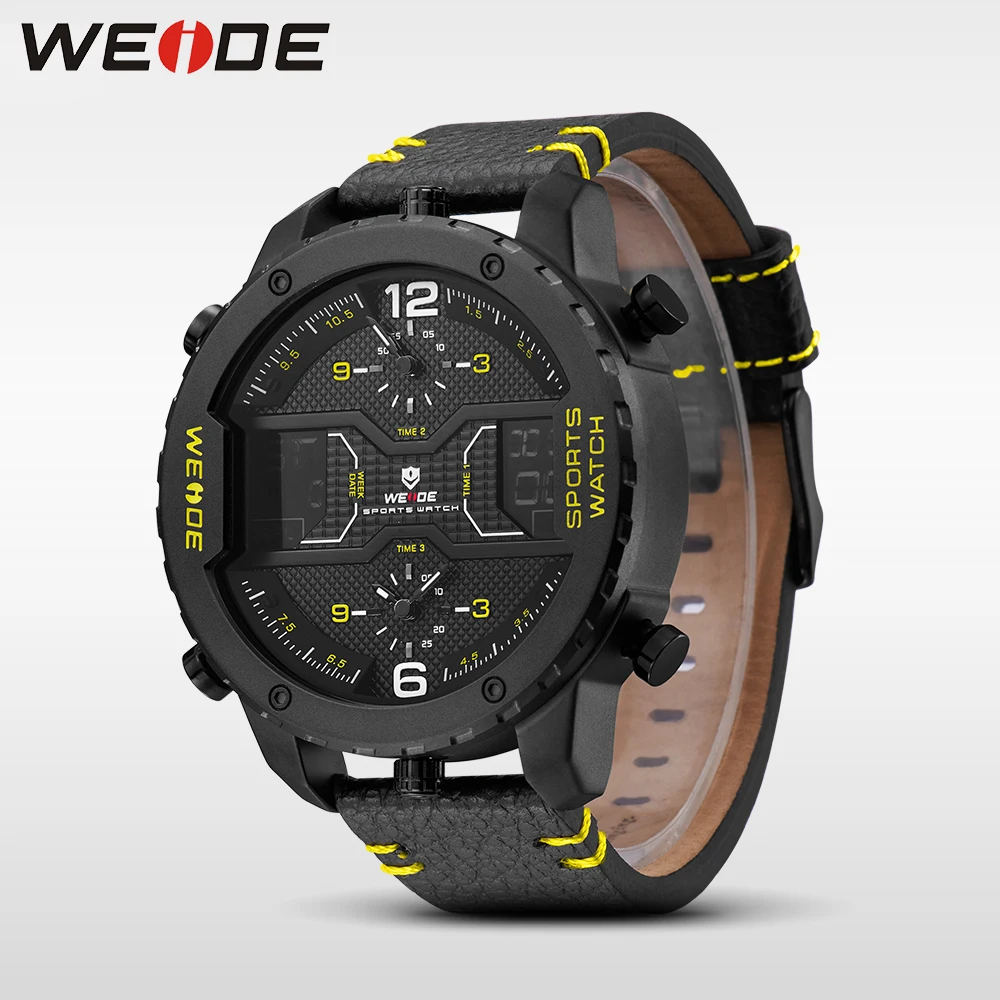 WEIDE оригинальные Роскошные брендовые большие кварцевые часы с циферблатом