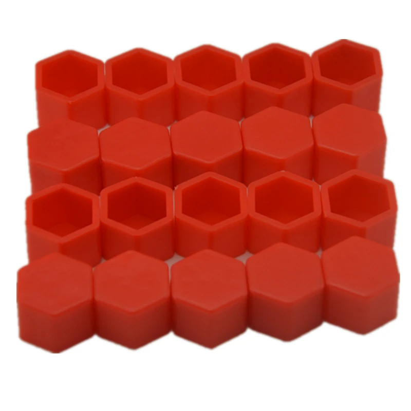 Стайлинга автомобилей 20 штук силикагель зеленые Колесные гайки защитные чехлы с