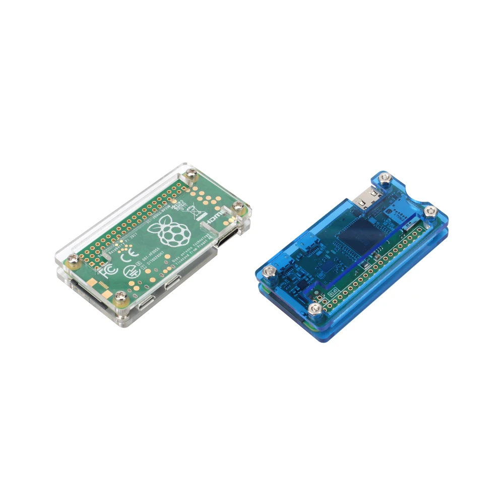 Корпус Raspberry Pi Zero W, акриловая коробка, черный, синий цвет, Корпус Корпуса, совместимый с Raspberry Pi Zero W Pi Zero Pi 0