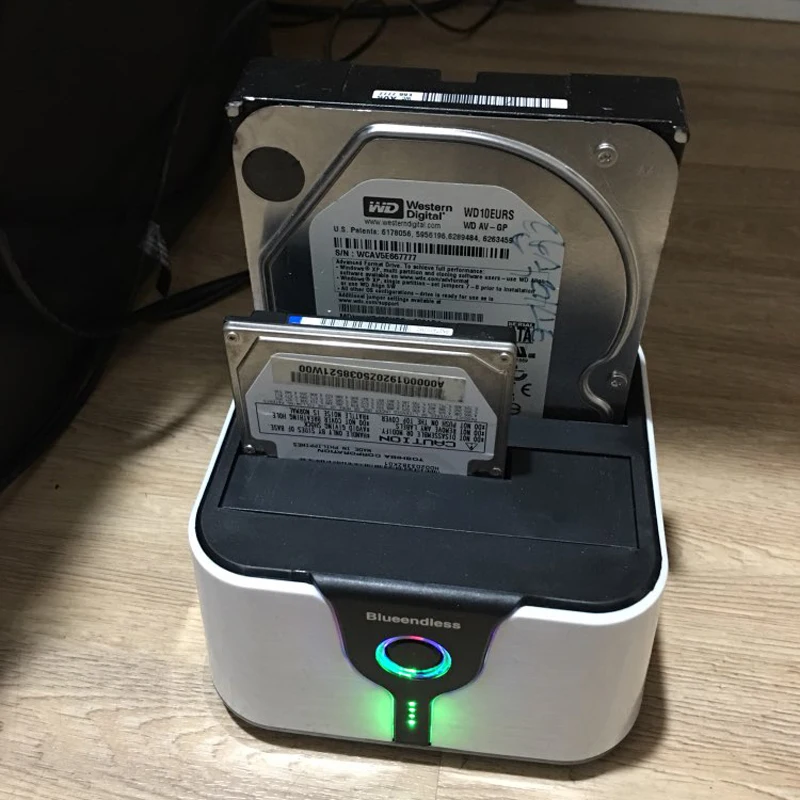 Blueendless 2 Bay Sata Hdd USB3.0 жесткий диск Hdd док-Корпус для станции Hdd 3,5 дюймов Hdd корпус копирования данных Поддержка 1 ТБ жесткий диск
