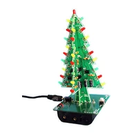 christmas trees led diy kit professional flash green red led circuit diy led christmas tree