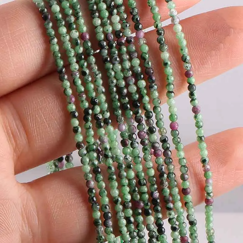Red Green Stone Новинка,, бусы из натурального камня, розовые кварты, аметисты, Агаты, бусины для изготовления ювелирных изделий, бисероплетение, сделай сам, браслет 2 мм, 3 мм - Цвет: Red Green Stone