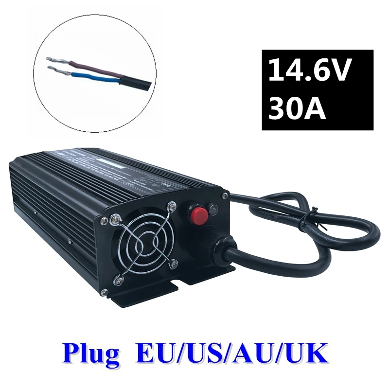 672 W 14 6 V 30A LiFePO4 зарядное устройство для 4 серии 12 батарея интеллектуальное