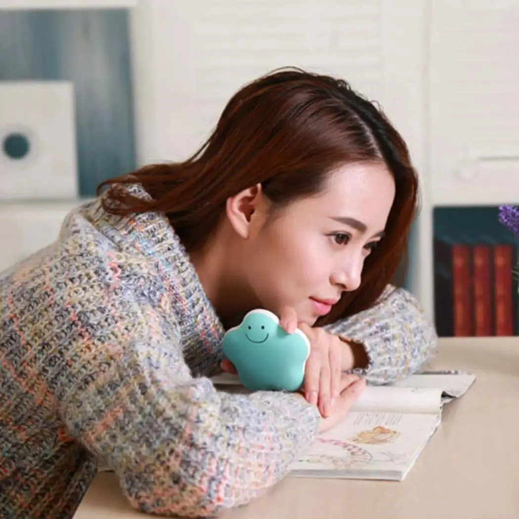 Звездный банк силы грелка руки Мини мультфильм портативный USB Перезаряжаемый