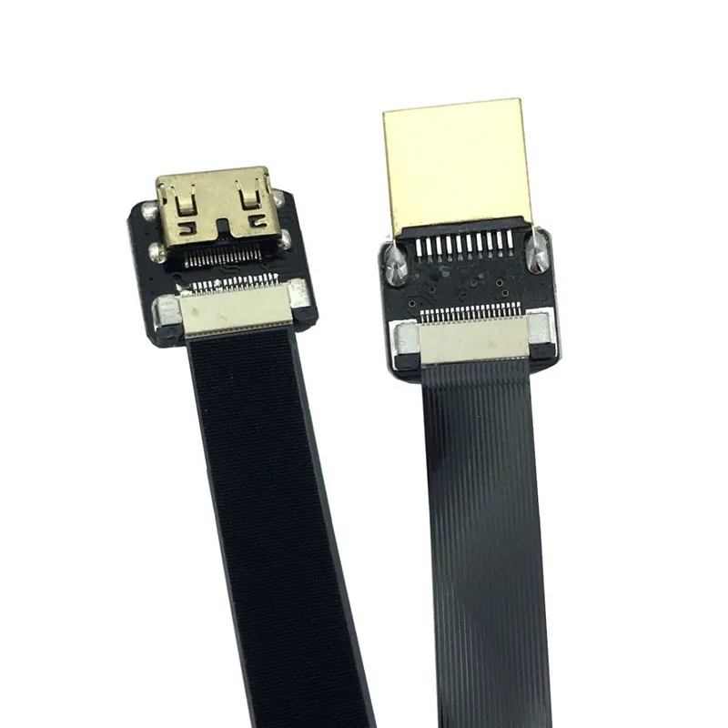 FPV Mini HDMI-совместимый Женский к штекер FPC плоский кабель для мультикоптера