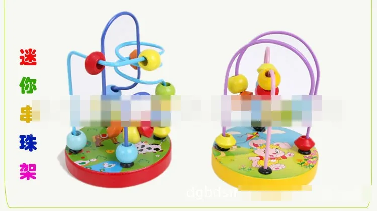 Мини-проволочный лабиринт Детские игрушки кукла детские развивающие игрушки бисер струнный Бисер для игр вокруг шасси животных 4 стиля случайным образом