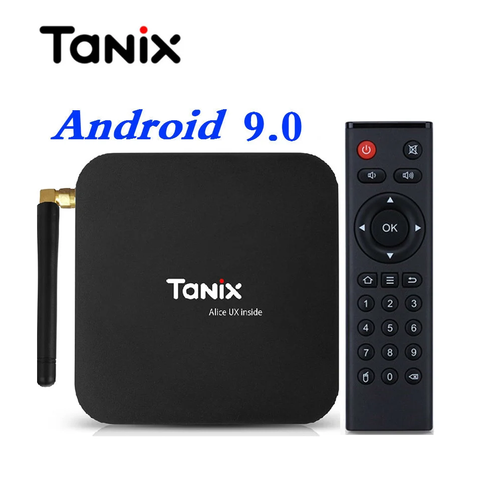 ТВ-бокс Tanix TX6 android 9 0 Allwinner H6 4 Гб DDR3 32 ГБ/64 EMMC 2 ГГц 5 wifi BT4.1 поддержка 4K H.265 Bluetooth |