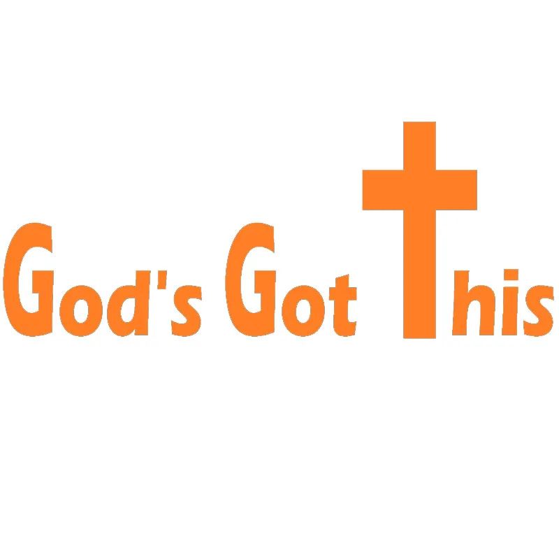 14*4 5 см изящная художественная смешная наклейка на автомобиль с надписью God's Got