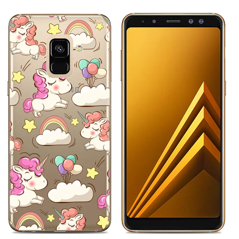 Color Printed Case for Samsung Galaxy A6 2018 Plus Soft Silicon Phone Cover Capa |