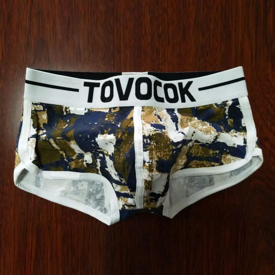 Feitong мужское сексуальное нижнее белье с принтом шорты из мягкой сетки # A40|men