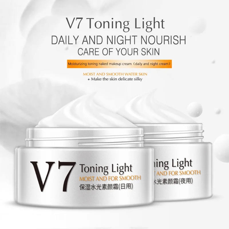 20ml*2pcs OneSpring V7 Day And Night Facial Cream Face Whitening Moisturizing Anti Aging Oil Control Acne Treatments Skin Care|skin care|day night