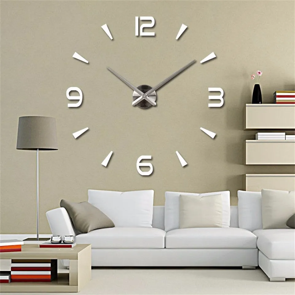 Новые часы настенные часы horloge 3d diy акриловые зеркальные наклейки украшения дома гостиная кварцевые иглы