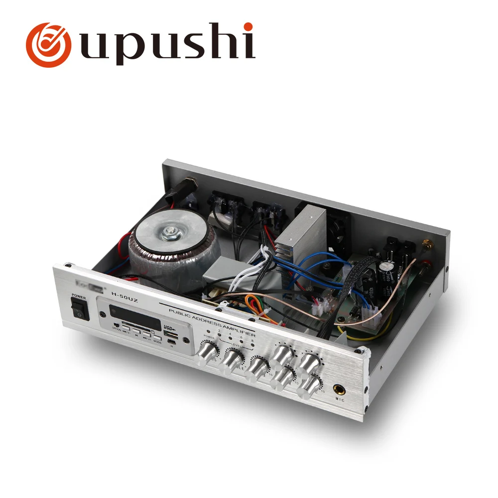Система upushi pa 50 Вт домашний усилитель стерео bluetooth мини aduio маленький мощности с USB