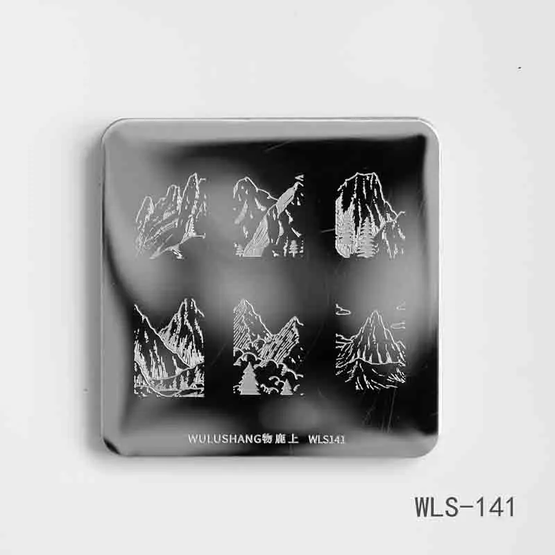 Квадратные пластины для стемпинга ногтей 6*6 см 3D рисунок с животными штамп
