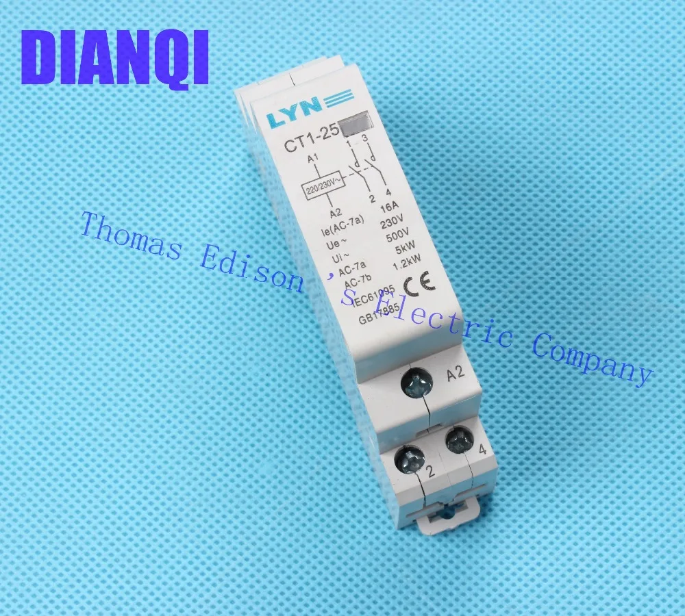 Вспомогательное оборудование KOHTAKTOP CT1 25 16A 2P 230В 50or60HZ din рейка AC контактор для