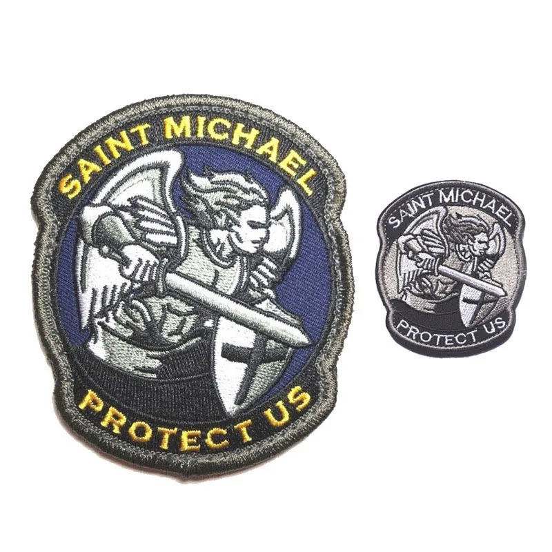 1 шт. вышитые тканевая наклейка Архангел Saint Michael Тактическая защита армия США