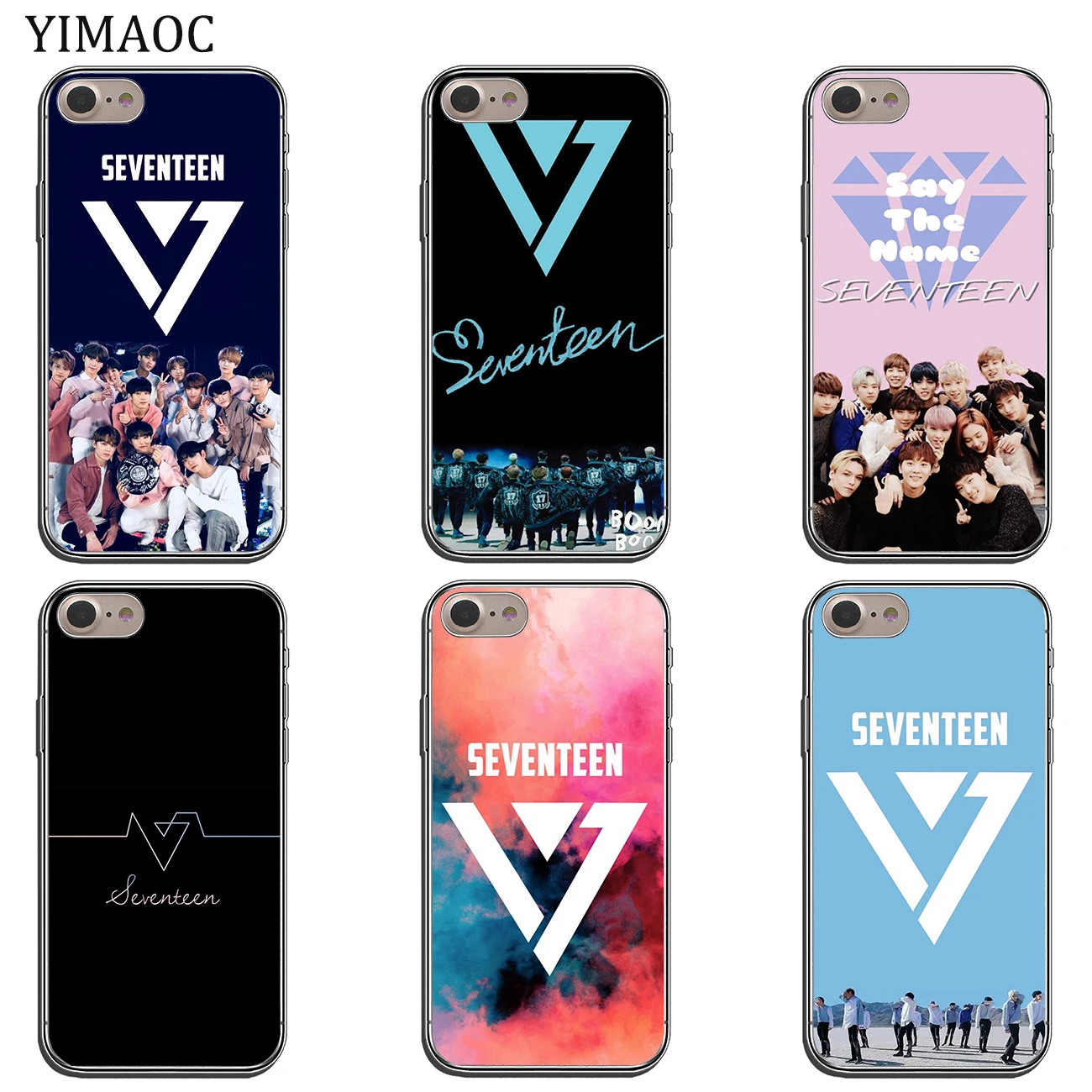 Мягкий силиконовый чехол YIMAOC Seventeen 17 Kpop для Apple iPhone 11 Pro X XR XS Max 6 6S 7 8 Plus 5 5S SE 10 |