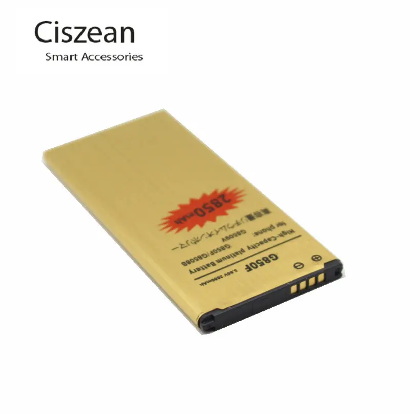 1x 2850mAh EB-BG850BBC EB-BG850BBE Gold Battery For Samsung Galaxy Alpha G850 G8508 G8508S G8509v G850F G850T Batterie Batterij | Мобильные