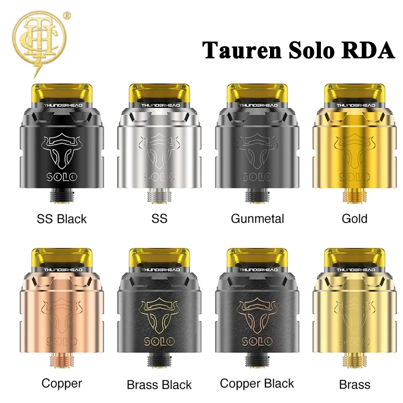 Оригинальный Tank auren Solo RDA с Грозовой головкой Creations 2 мл одной катушкой и 31-микро
