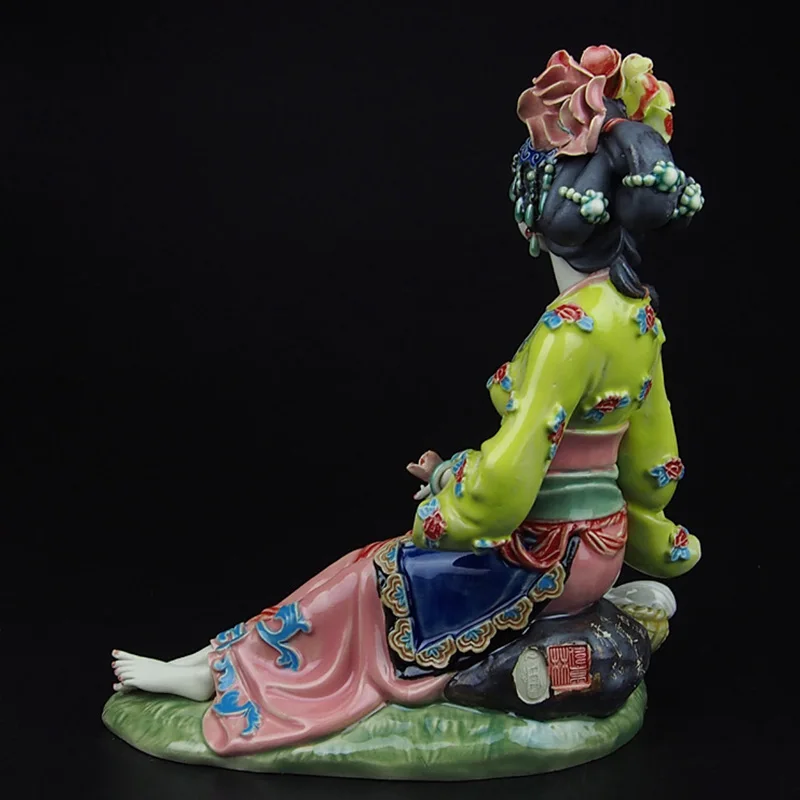 Коллекционная статуэтка женщины в китайском стиле фарфор керамика продаже|figurine