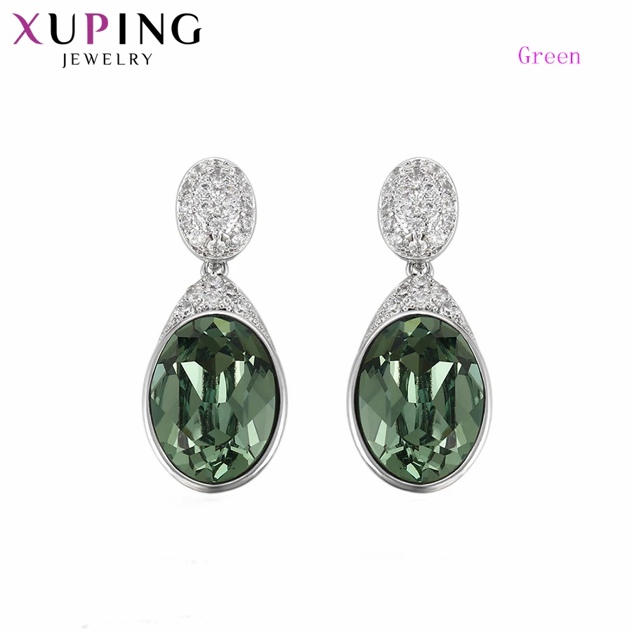 Xuping романтический стиль изысканные серьги-гвоздики кристаллы от Swarovski популярные ювелирные изделия для женщин Подарки на день благодарения S142.2 94689