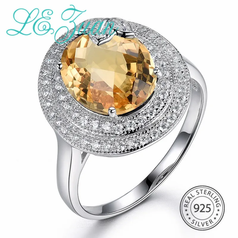 Кольцо из серебра 925 пробы с цитрином 4 75 карата|ring ring|fine jewelryring fine jewelry |