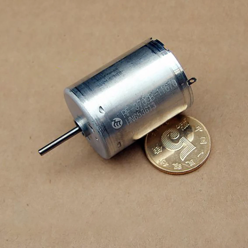 370 11670 мотор металлической щетки DC 12V 24V высокий крутящий момент Mute микро для