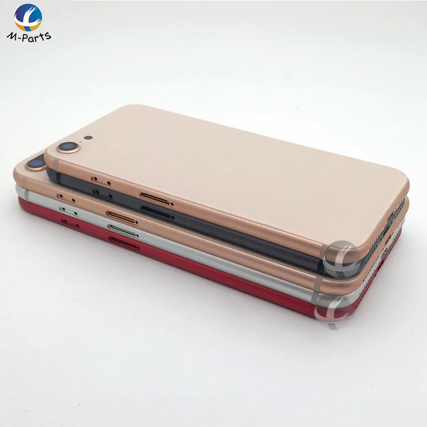 Полный задний корпус+ средняя рамка+ задняя камера объектив для iPhone 8 8Plus X 8G Plus задняя крышка Батарейная дверь шасси+ логотип