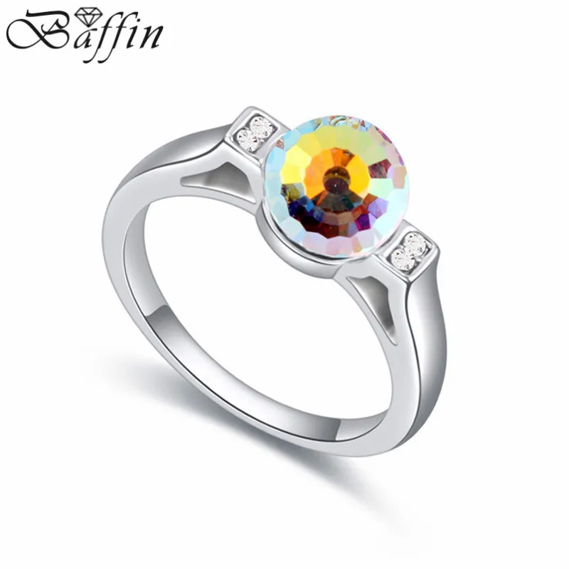 Женские свадебные кольца с кристаллами Swarovski ювелирные изделия из 100%