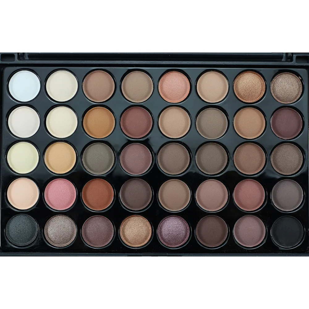 Профессиональные 40 цветов Палитра теней для век feel Earth color матовые мерцающие