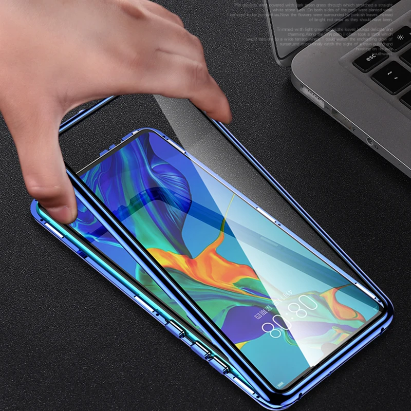 Suntaiho 9H чехол из закаленного стекла для Huawei P30 Pro металлический бампер Mate 20