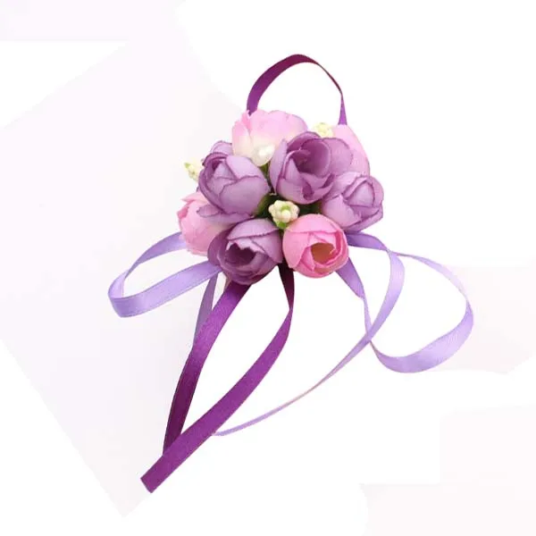 Наручные корсаж браслет подружки невесты сестры рука цветы Свадебная вечеринка