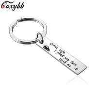 custom fashion keyring gifts engraved drive safe keychain couples boyfriend girlfriend jewelry key chain