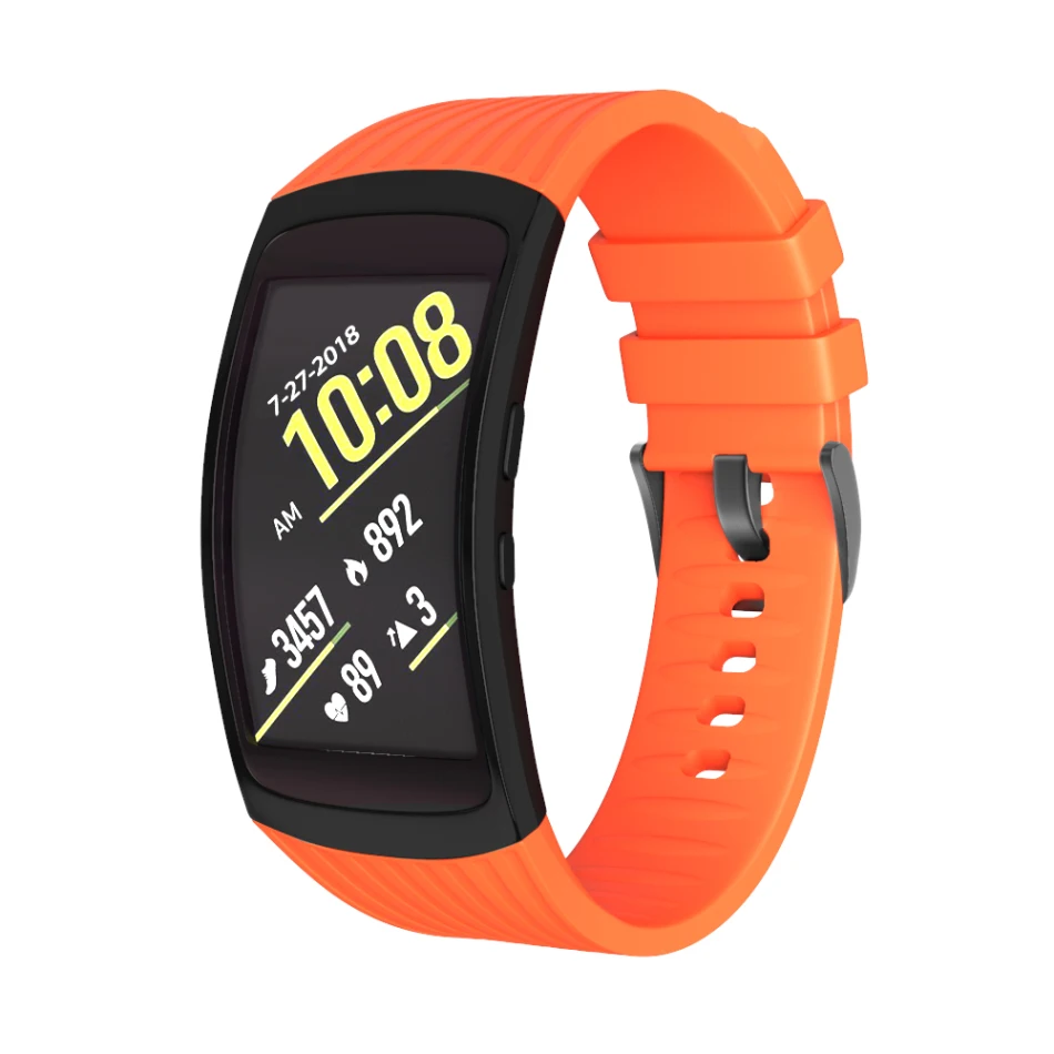 Силиконовый ремешок для часов samsung Galaxy gear Fit 2 SM-R360, мягкий высококачественный спортивный сменный ремешок для samsung gear Fit 2 Pro