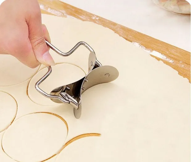 Кухонный роликовый резак для теста диаметром 7 см устройство обрезки пельменей