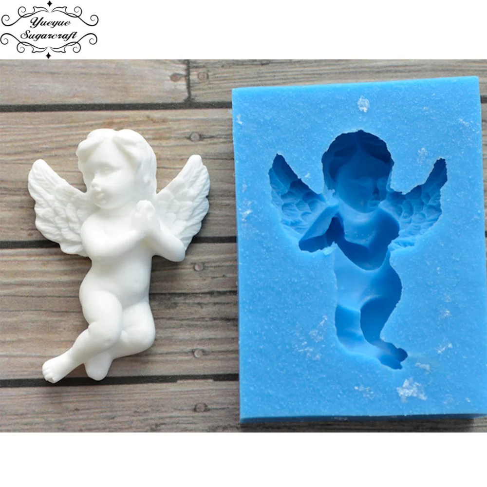 Yueyue Sugarcraft новейшие ангельские Детские Силиконовые Формы Форма для помадки