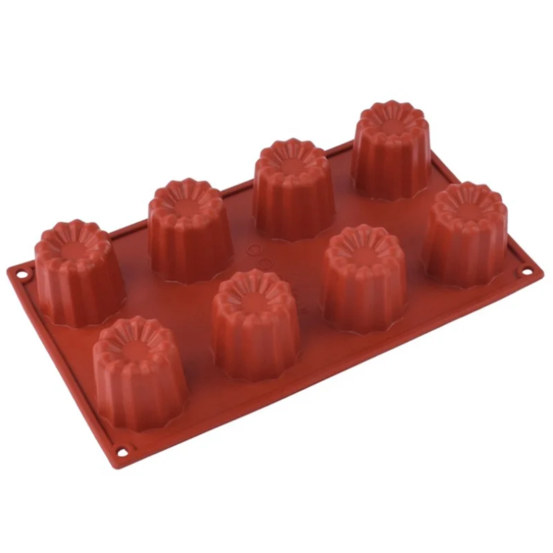 8 чашек большая силиконовая форма для выпечки бределей Красная торта|tray set|molded