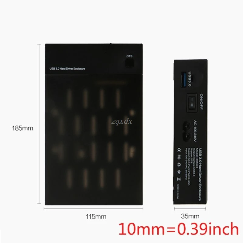 USB 3.0 2.5&quot 3.5&quot SATA Hard Drive Disk External Enclosure SSD HDD Case Box Support UASP 8TB Drives One Touch Backup | Электроника
