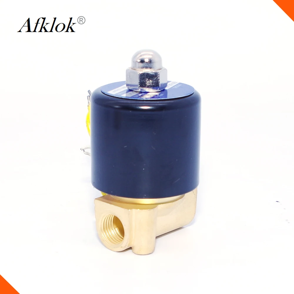 Высокотемпературный латунный Соленоидный клапан 2/2 прямого действия NC 1/8 220